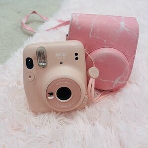 Instax Mini 11 Blush Camera with Marble Case